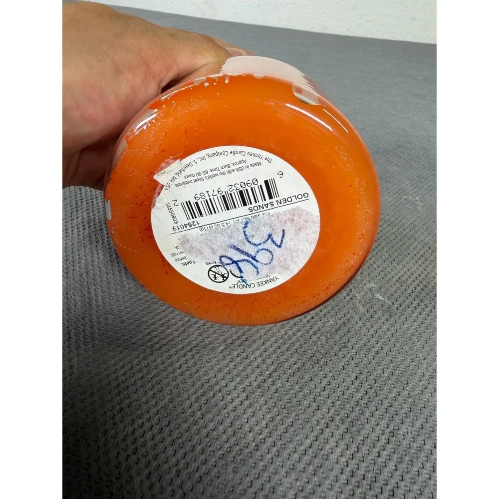 Yankee Candle Golden Sands Scented Medium Jar Candle 14.5 oz Orange Single Wick